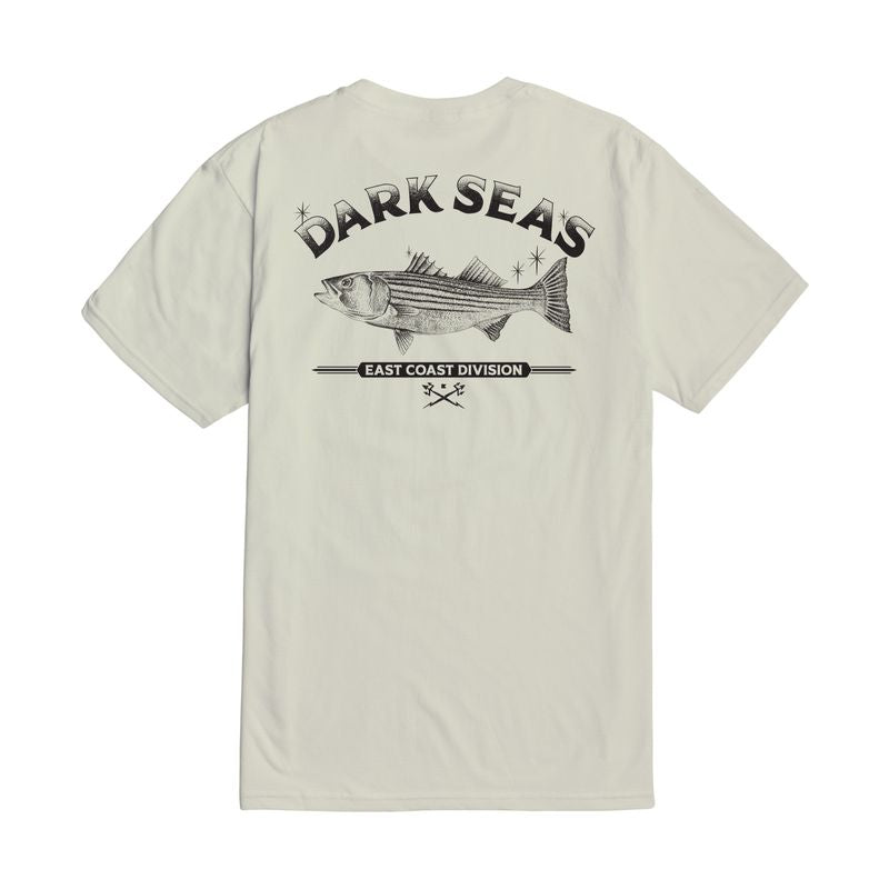 Dark Seas Striped Bass Premium Short Sleeve T-Shirt - Cream
