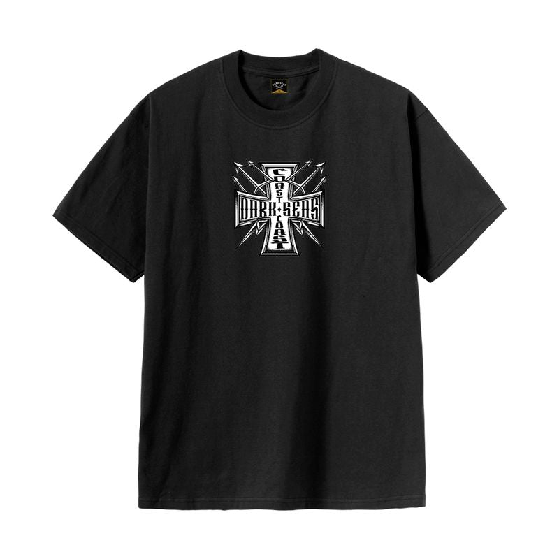 Dark Seas Coast To Coast Heavyweight Short Sleeve T-Shirt - Black