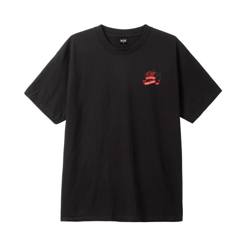Loser Machine Fire Starter Stock Short Sleeve T-Shirt - Black Enzyme