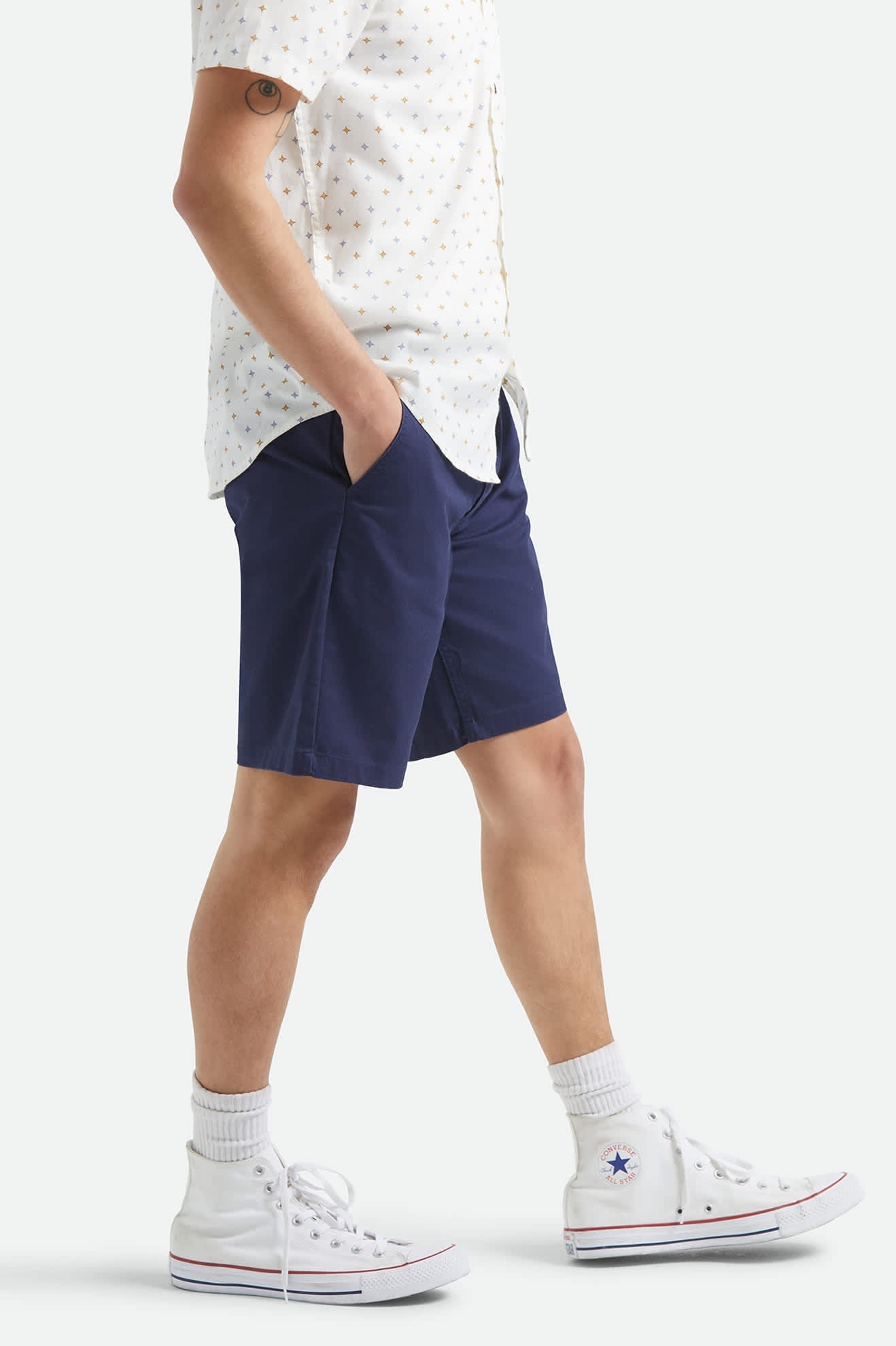 Brixton Santo Chino Shorts - Midnight Blue