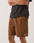Brixton Everyday Corduroy Shorts - Tobacco Brown