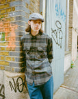 Brixton Bowery Flannel Long Sleeve Shirt - Black/Charcoal