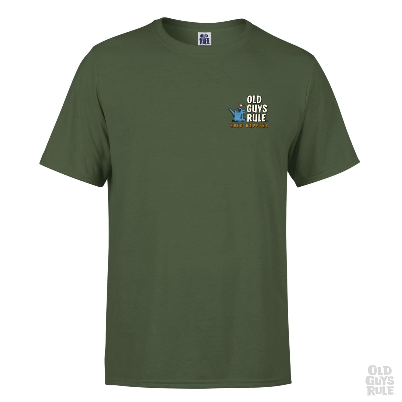 Shed Happens III T-Shirt - Mens Short Sleeve Tee - Military Green - ManGo Surfing