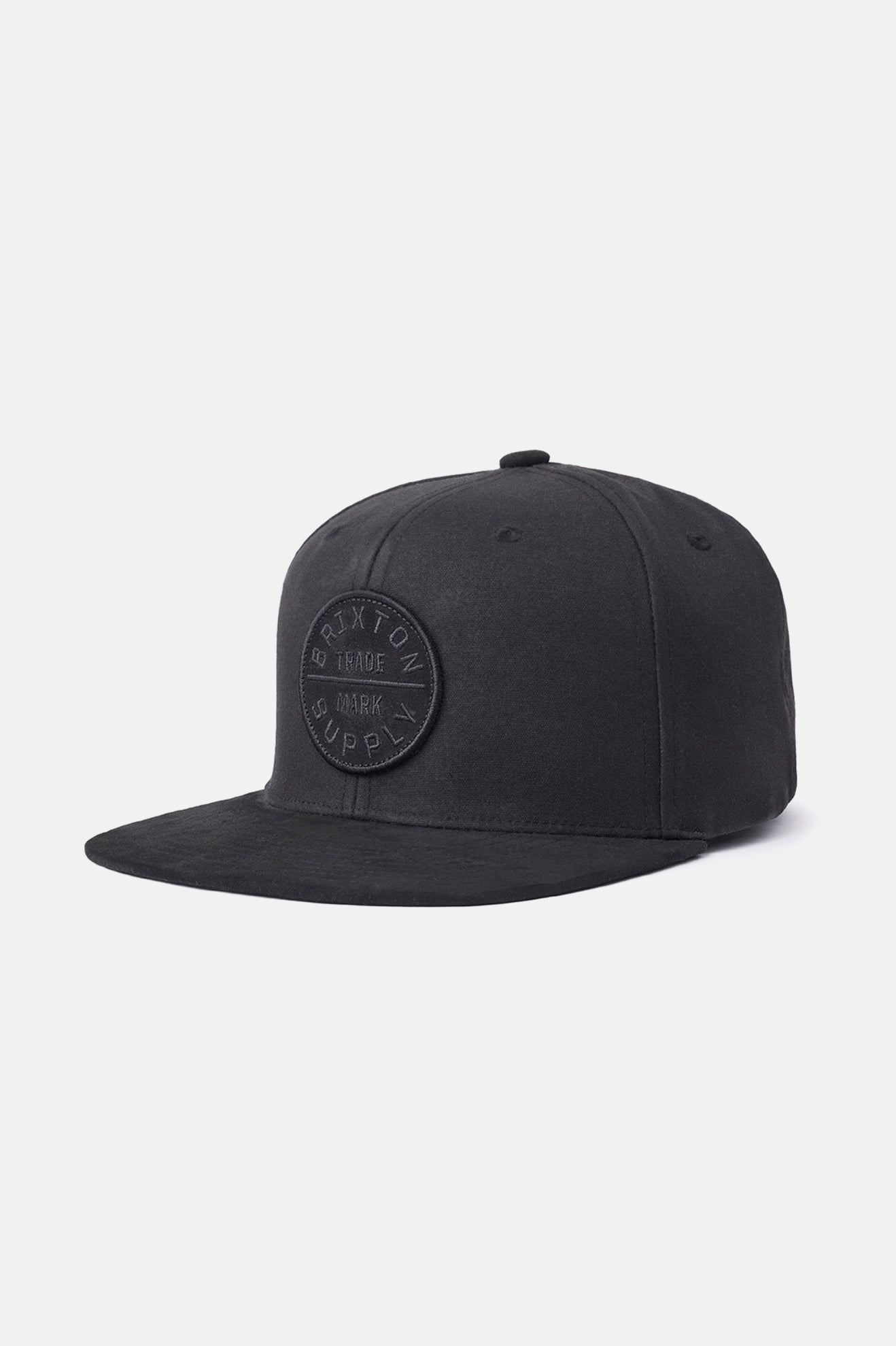 Brixton Oath III Snapback Cap - Black/Black/Black