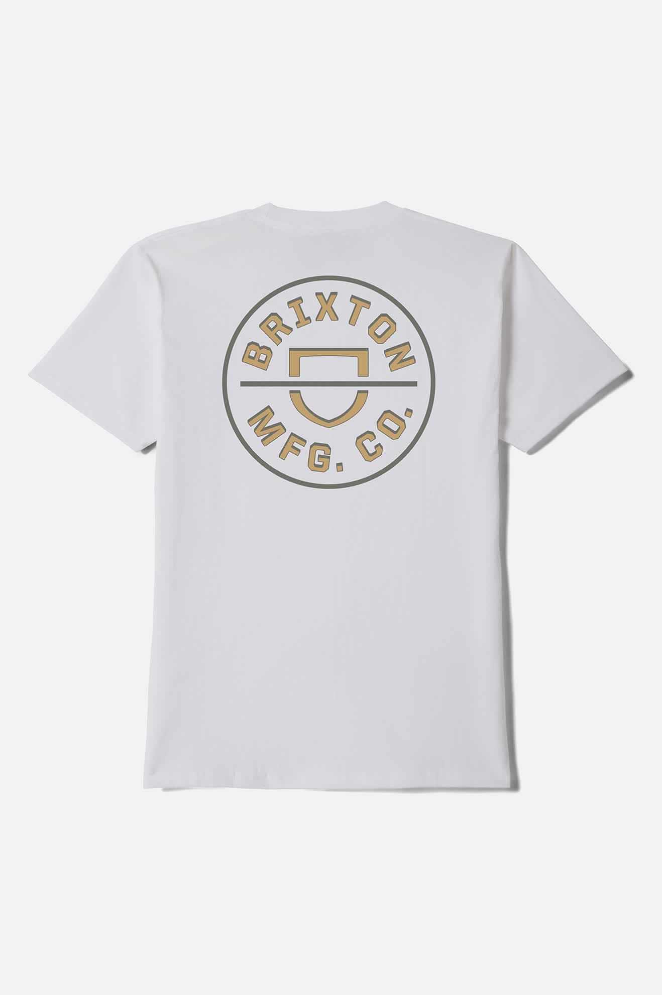 Brixton Crest II Standard T-Shirt - White/Sage/Copper