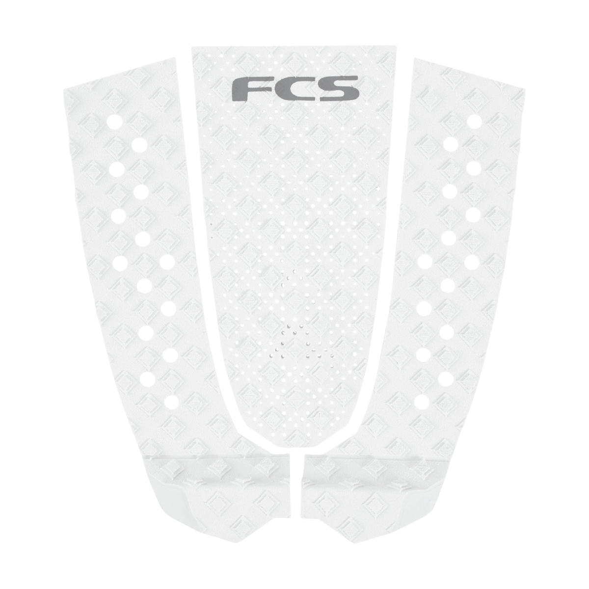 FCS T-3 Eco Traction Pad - White/Cool Grey