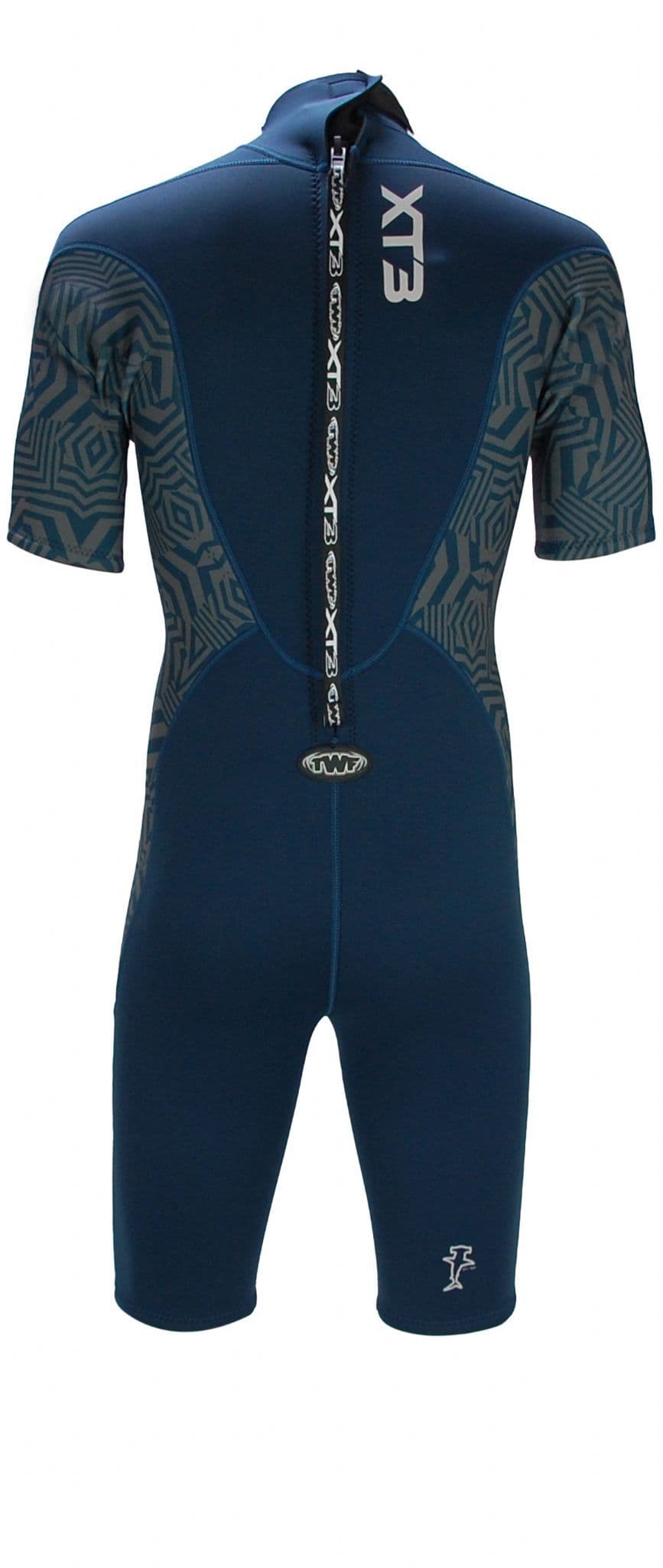 TWF XT3 3/2 BZ Mens Shortie Wetsuit - Ocean/Geo