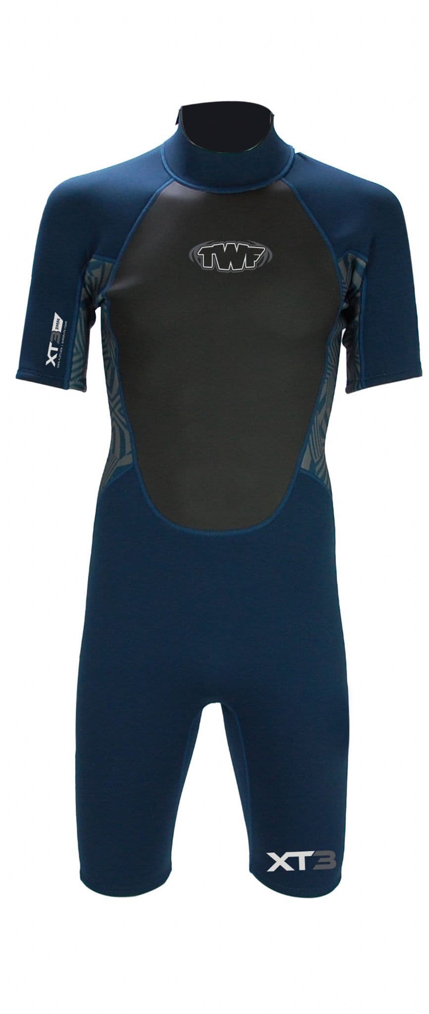 TWF XT3 3/2 BZ Mens Shortie Wetsuit - Ocean/Geo