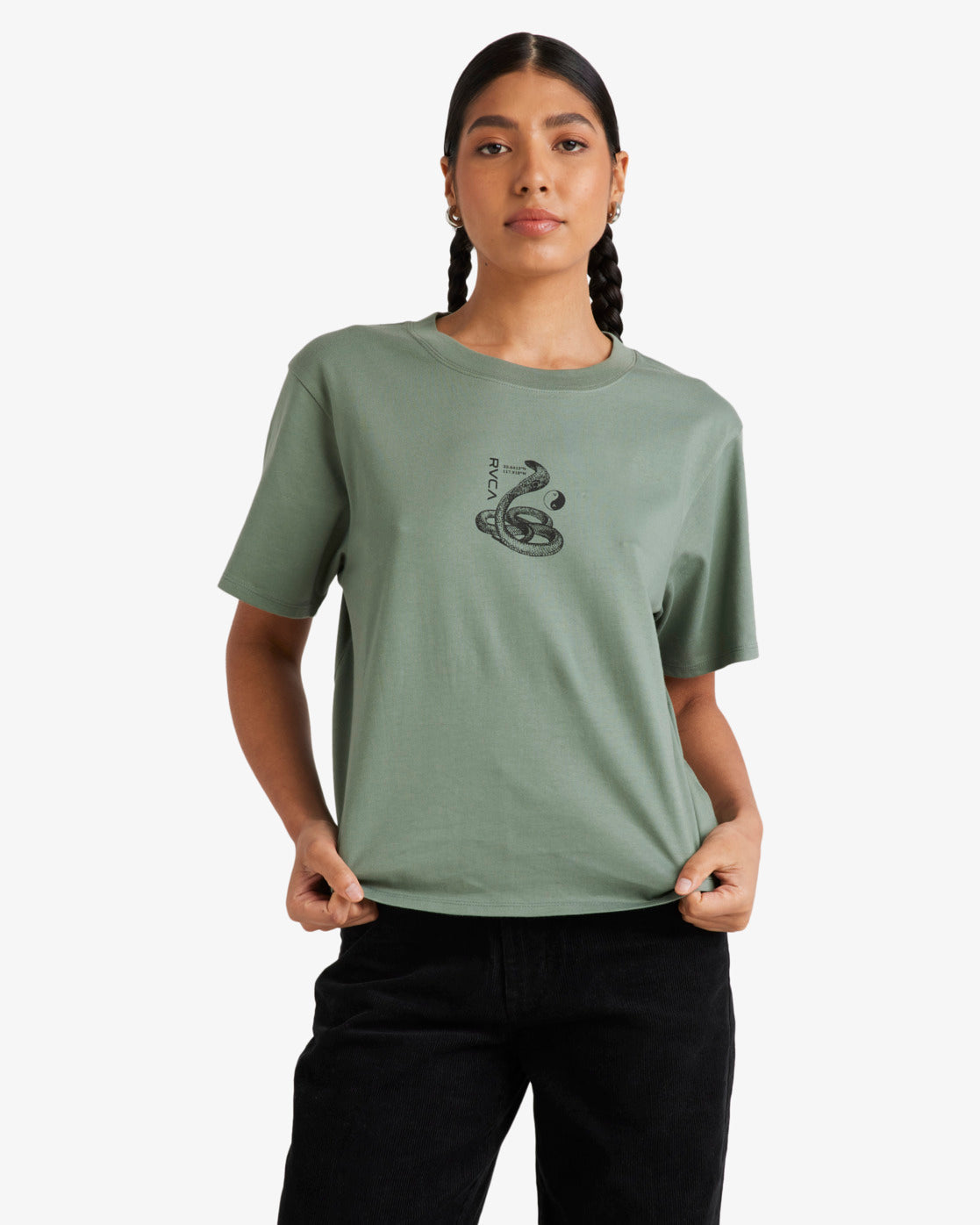 RVCA Womens Viper Easy T-Shirt - Jade