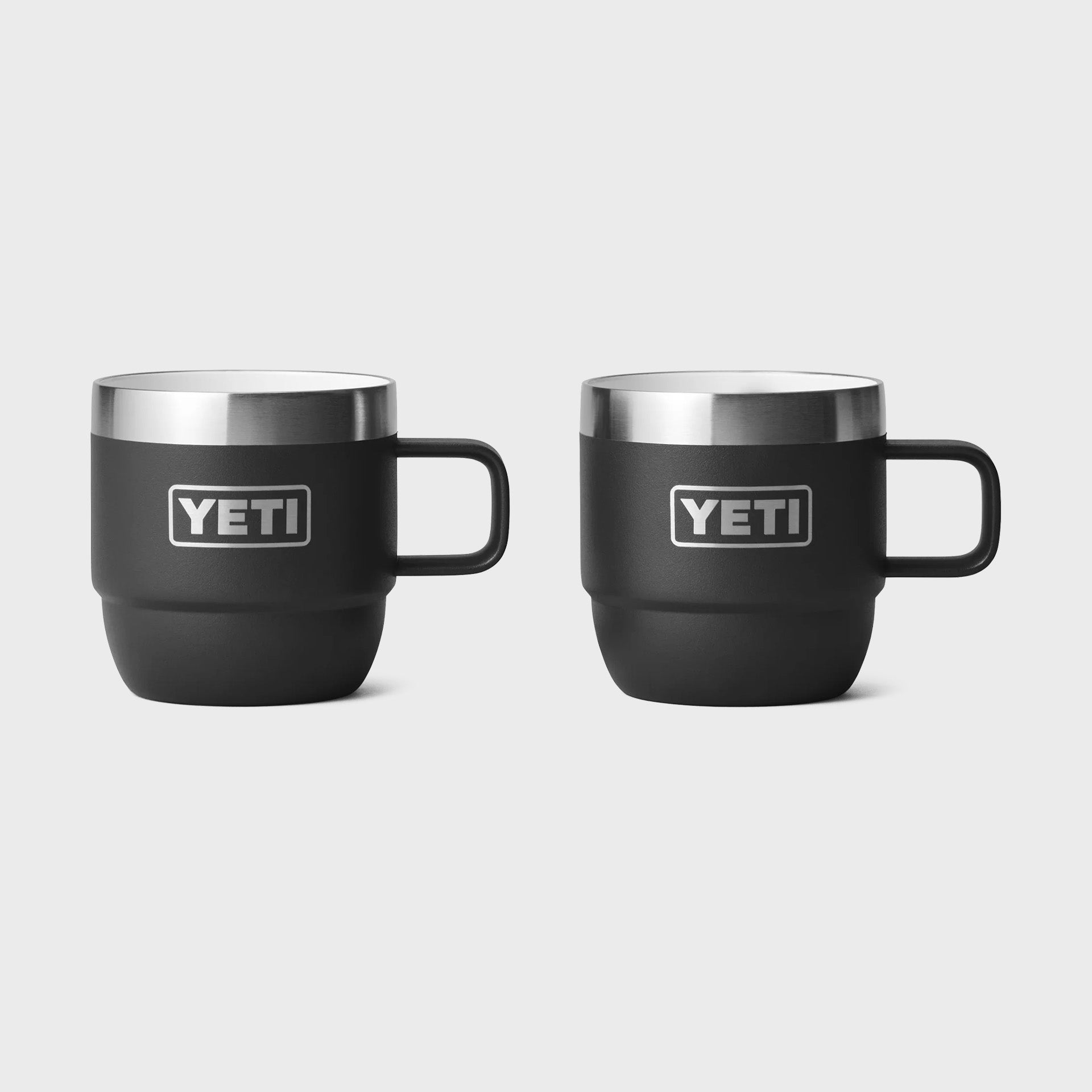 Yeti Rambler 6oz Stackable Espresso Mugs (2 Pack) - Black - ManGo Surfing