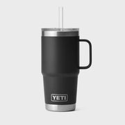 Yeti Rambler 25 oz (710 ml) Mug with Straw Cap - Black