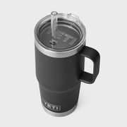 Yeti Rambler 25 oz (710 ml) Mug with Straw Cap - Black