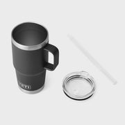 Yeti Rambler 25 oz (710 ml) Mug with Straw Cap - Black