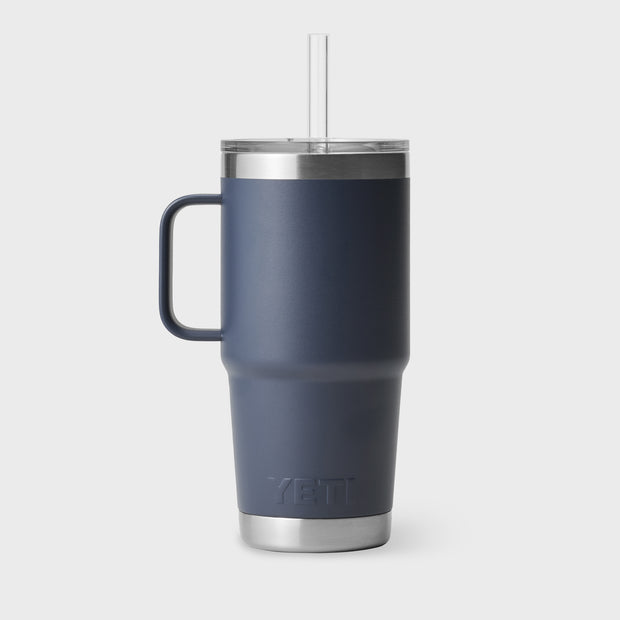 Yeti Rambler 25 oz (710 ml) Mug with Straw Cap - Navy
