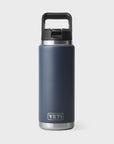 Yeti Rambler 26 oz (769 ml) Bottle with Straw Cap - Navy - ManGo Surfing