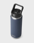 Yeti Rambler 26 oz (769 ml) Bottle with Straw Cap - Navy - ManGo Surfing