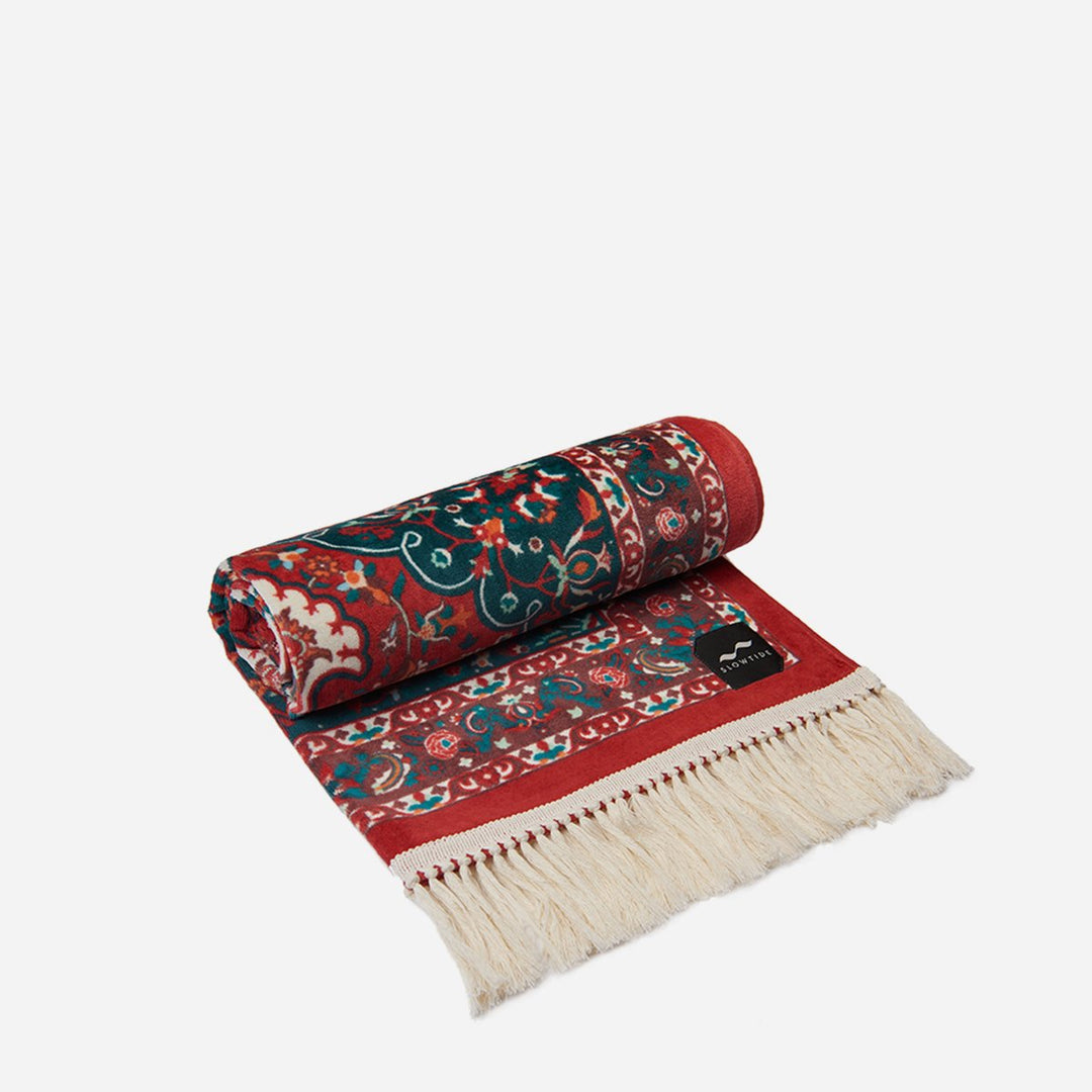 Haven Cotton Beach Towel - One Size - Burgundy - ManGo Surfing