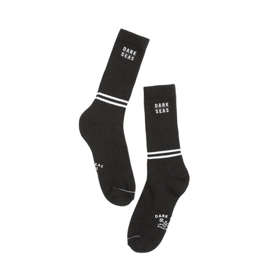 Belmont Socks - Mens Crew Socks - One Size - Black - ManGo Surfing
