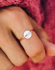 Opal Saturn Ring | Rose Gold - ManGo Surfing