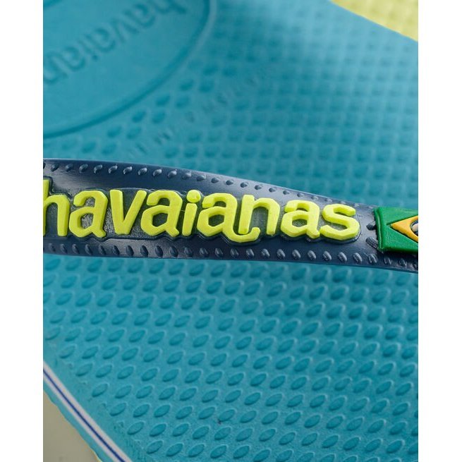 Hav. Brasil Logo | Nautical Blue | Flip Flops - ManGo Surfing