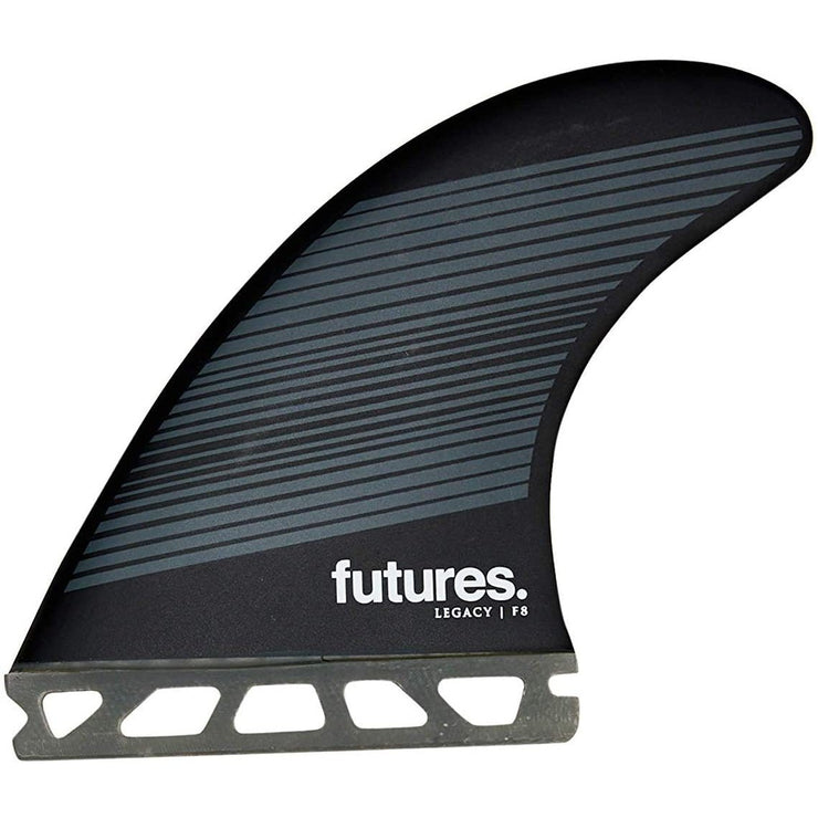F8 Honeycomb Thruster Fin | Grey/Black | Large | Board Fin - ManGo Surfing