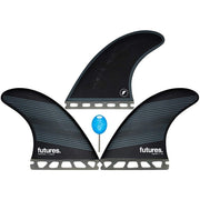 F8 Honeycomb Thruster Fin | Grey/Black | Large | Board Fin - ManGo Surfing