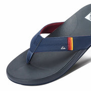 Mens Cushion Phantom Flip Flops / Grey/Ocean Sunset - ManGo Surfing