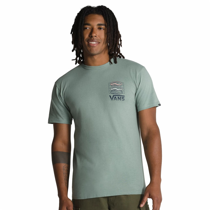 Micro Trails II T-Shirt - Mens Short Sleeve Tee - Chinois Green - ManGo Surfing