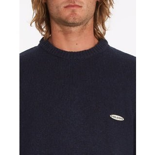 Volcom Mens Edmonder Sweater - Navy - ManGo Surfing