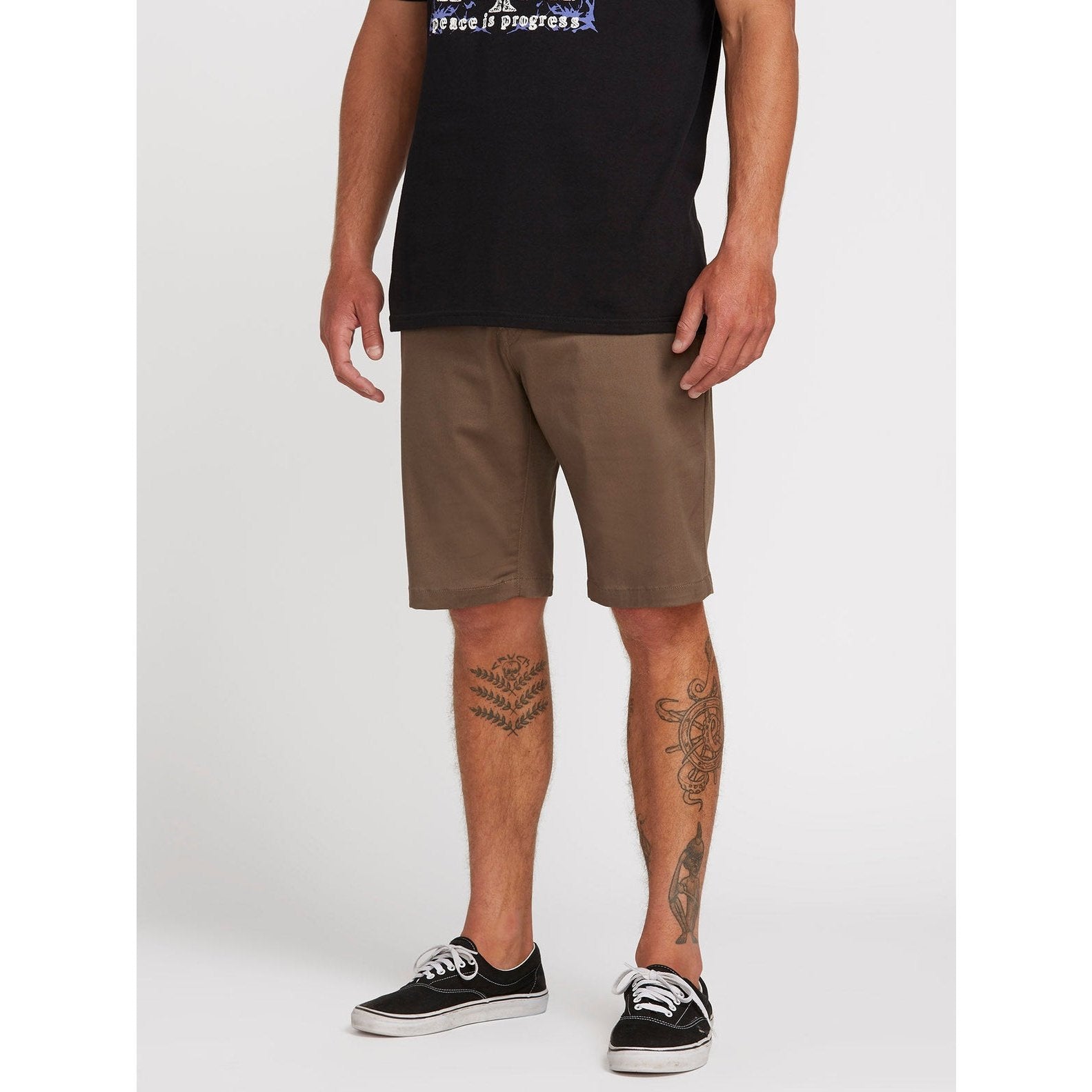 Frickin Modern Stretch 21&quot; Chino Shorts - Mens Shorts - Mushroom - ManGo Surfing