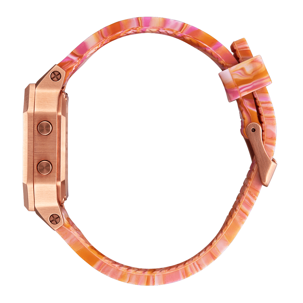 Siren SS Watch / Rose Gold/Pink Marble - ManGo Surfing