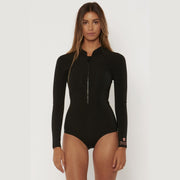 Pescadora Cheeky Spring Suit - Solid Black - ManGo Surfing