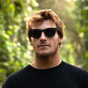 Bellevue Sunglasses - Unisex Sunglasses - Matte Black/Grey Polarized - ManGo Surfing