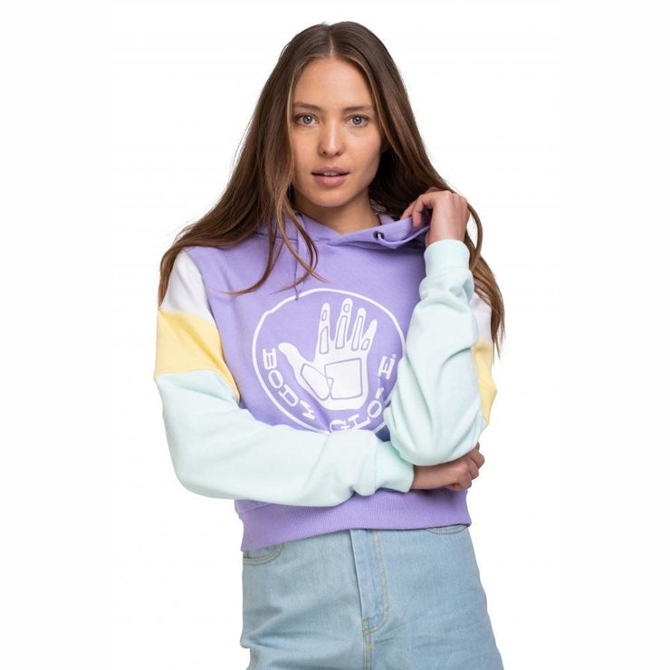 Heritage Logo Hood | Frosted Lavender | Womens Hood - ManGo Surfing