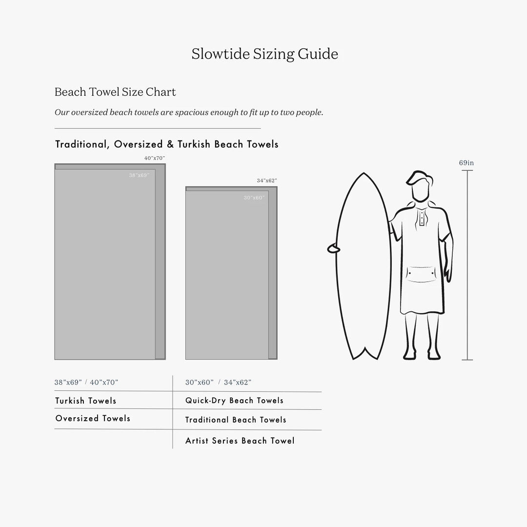 Mauka Cotton Beach Towel - One Size - White - ManGo Surfing