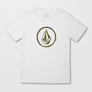 Circle Stones T-Shirt | White | Boys - ManGo Surfing