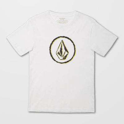 Circle Stones T-Shirt | White | Boys - ManGo Surfing