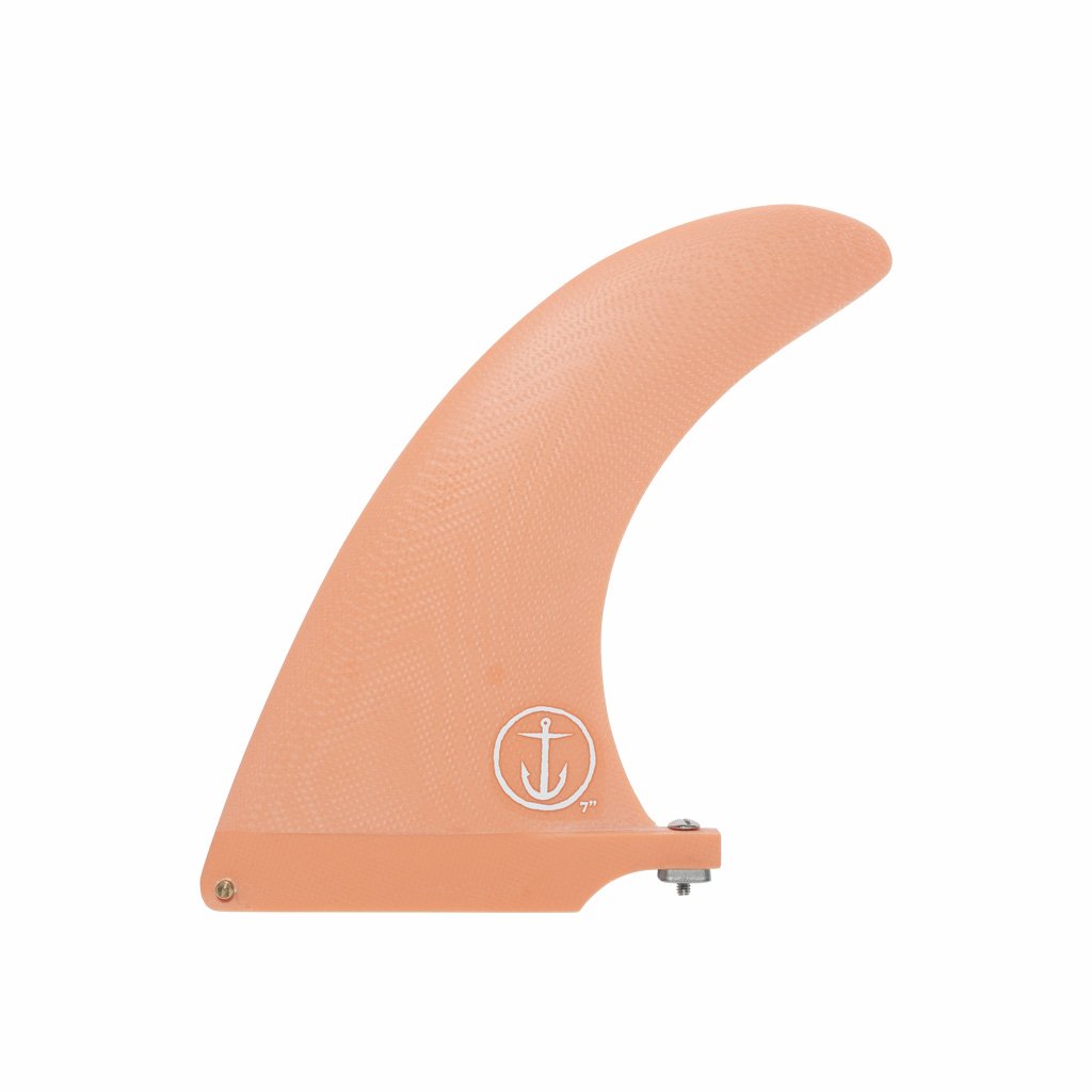 CF Slasher 8 - Longboard Mid Length Fin - 8.0" - Salmon - ManGo Surfing