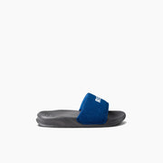 Kids One Slide Sandals - Boys Sandals - Reef Grey/Blue - ManGo Surfing