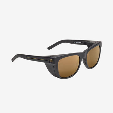 JJF 12 Sunglasses - Unisex Sunglasses - Matte Black/Bronze Polarized Pro - ManGo Surfing