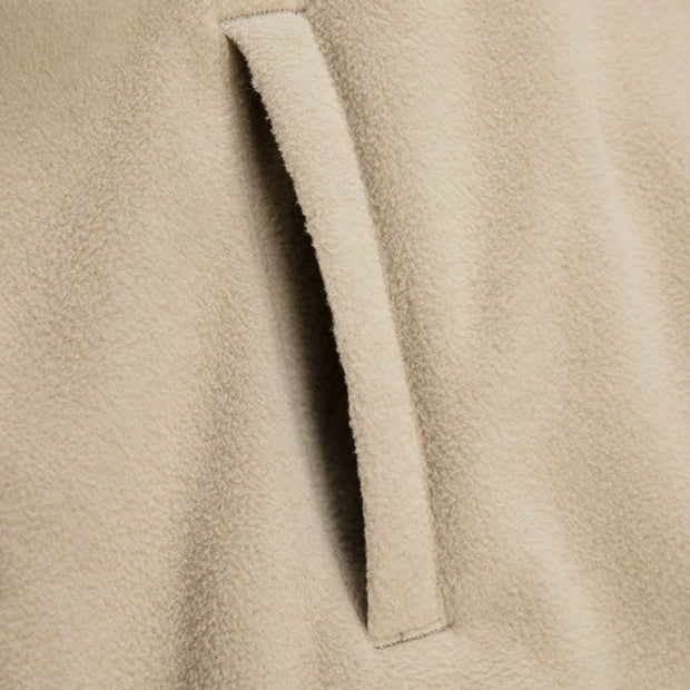 Polar Fleece Anorak - Mens Pullover Fleece - Tan - ManGo Surfing