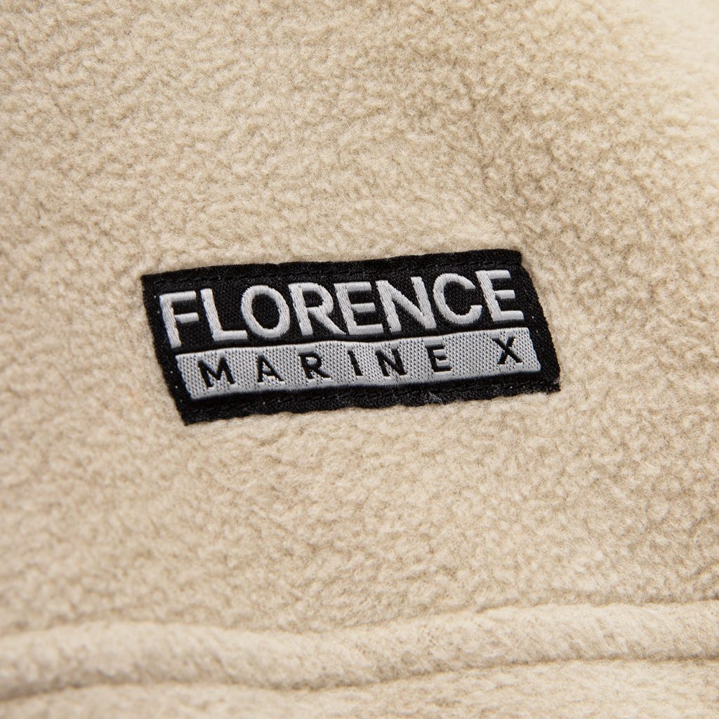 Polar Fleece Anorak - Mens Pullover Fleece - Tan - ManGo Surfing