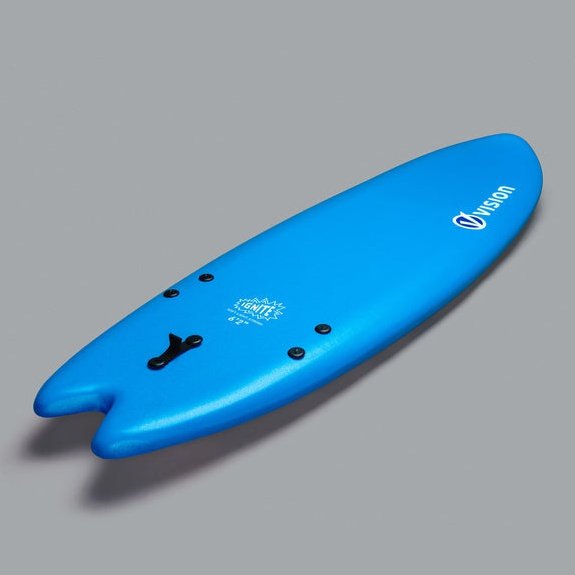 Vision XPS Ignite Softboard Foamie - Fish  - Blue/Psychedelic - 5&#39;7 or 6&#39;2 - ManGo Surfing