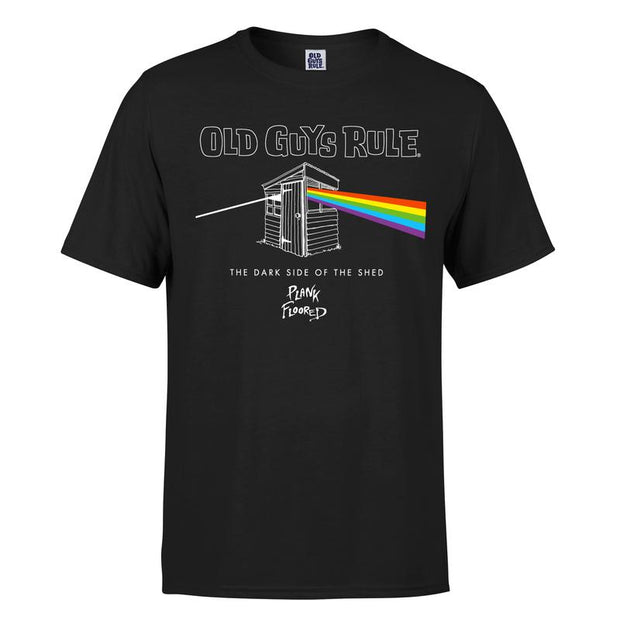 Dark Side of the Shed - Mens T-Shirt - Black - ManGo Surfing