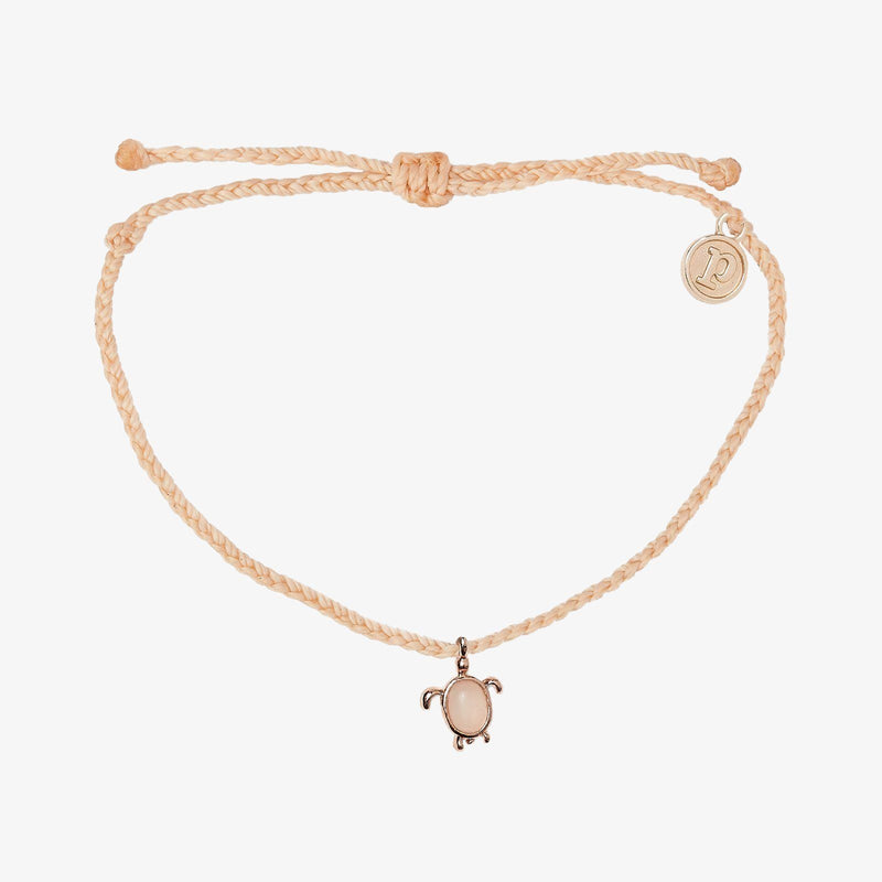 Sea Turtle Charm Bracelet | Rose Gold/Blush - ManGo Surfing