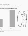 Escher Yoga Towel - One Size - Black - ManGo Surfing
