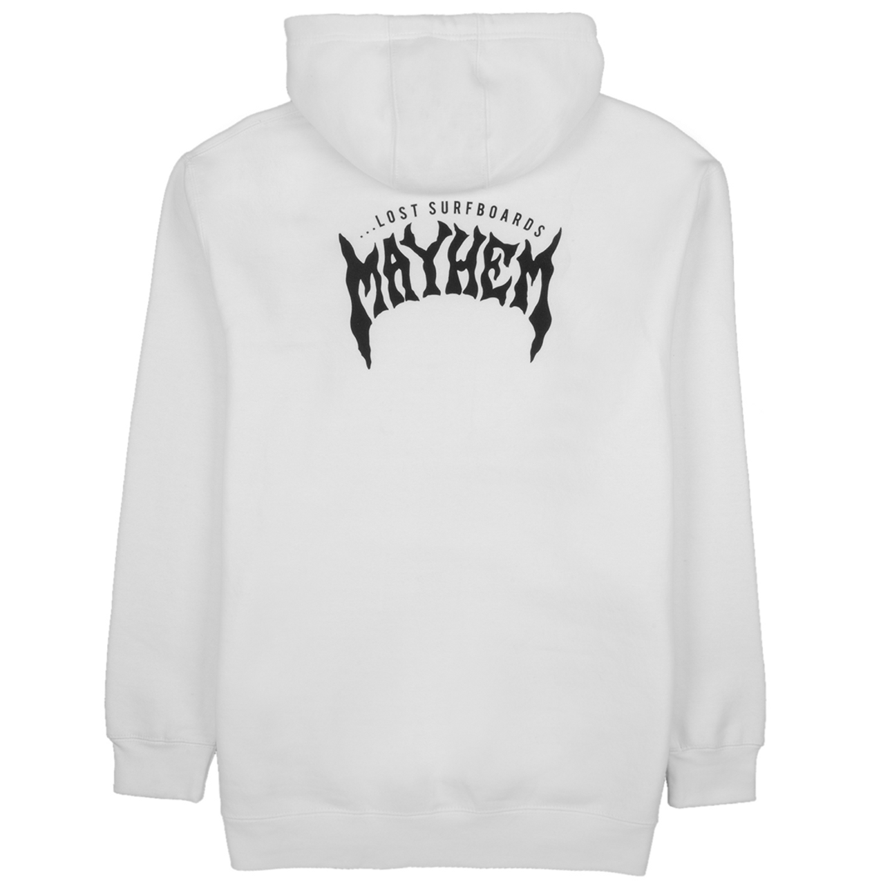 Mayhem Designs Heavy Hoodie - Mens Hoodie - White - ManGo Surfing