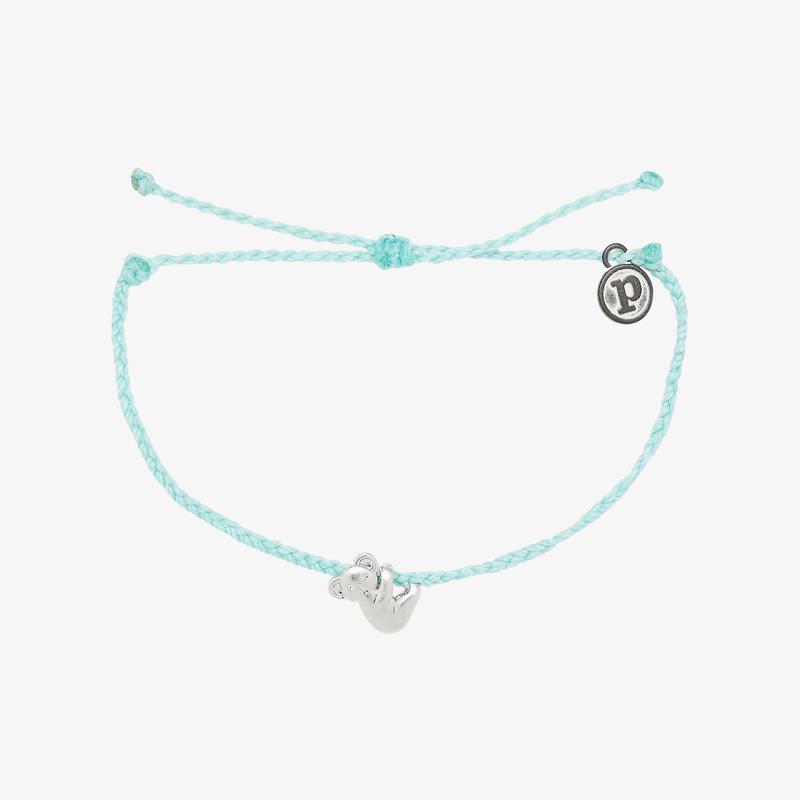 Koala Silver Bracelet - Seafoam - ManGo Surfing