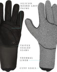7 Seas 3mm Glove - Black - ManGo Surfing