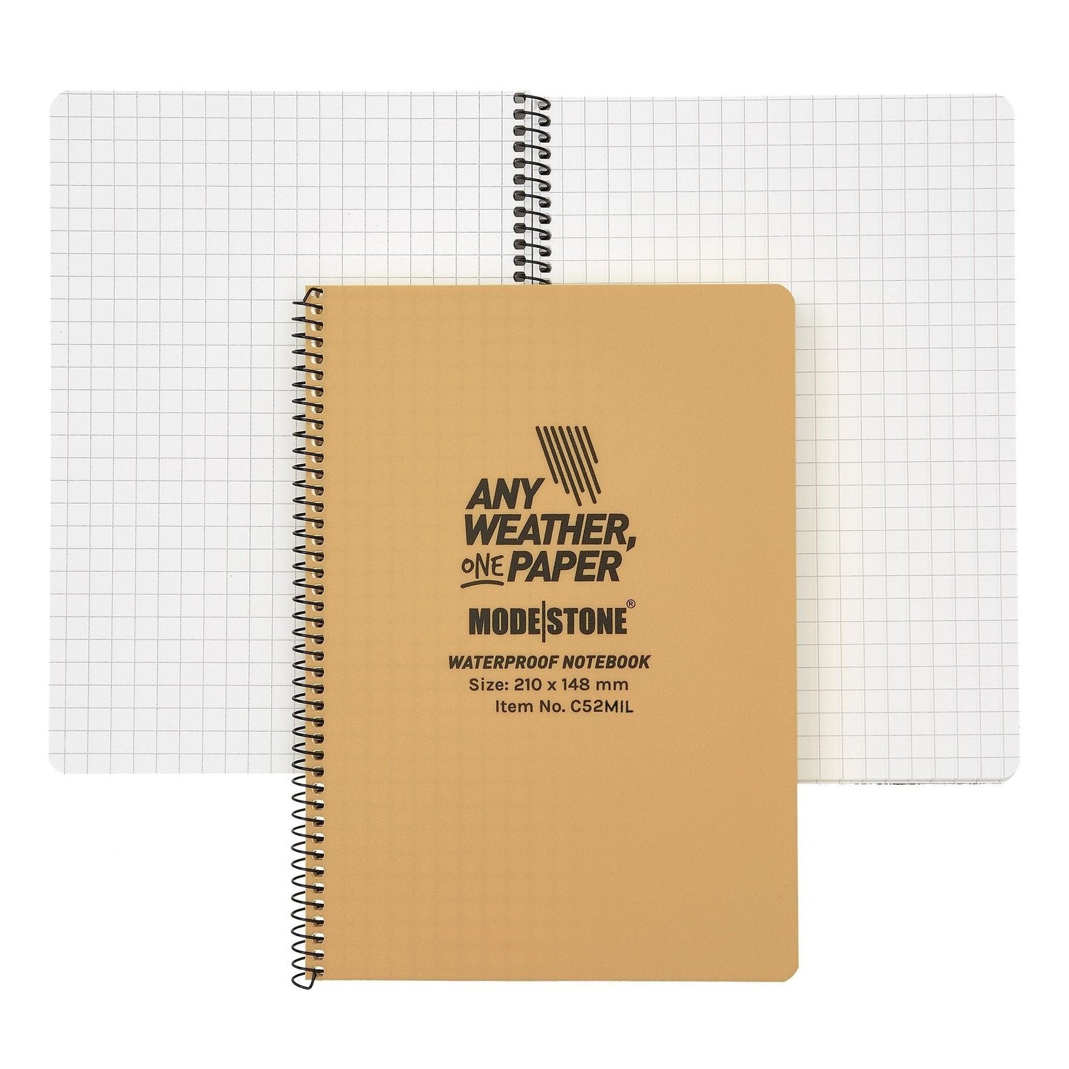 A5 Top Spiral Waterproof Notepad - 210x148mm - 100 pages - 50 sheets - ManGo Surfing